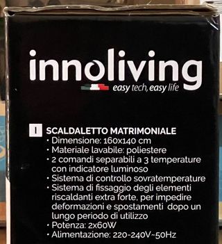 Scaldaletto elettrico matrimoniale 2 pezzi - NUOVI