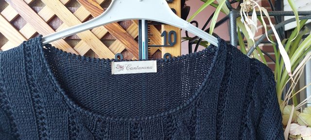 Jersey negro de punto