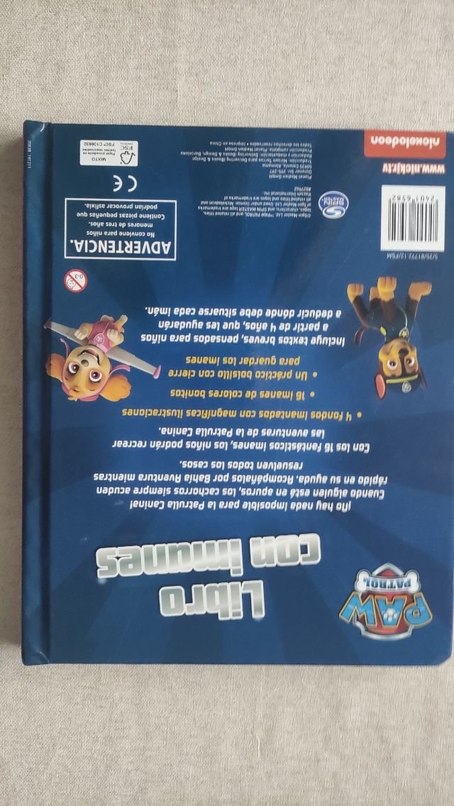 Libro Patrulla Canina Imanes