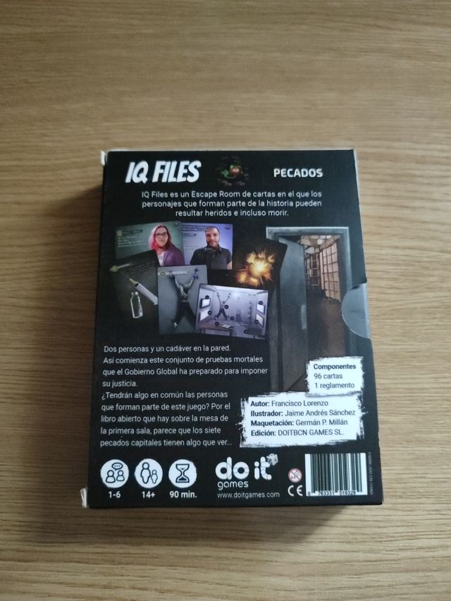 Juego de mesa escape room