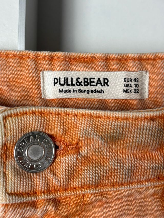 PANTALÓN VAQUERO NARANJA HOMBRE