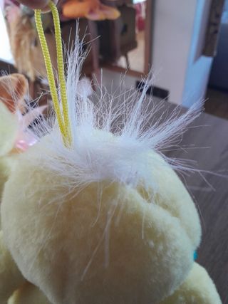 Peluche papero fiocco azzurro
