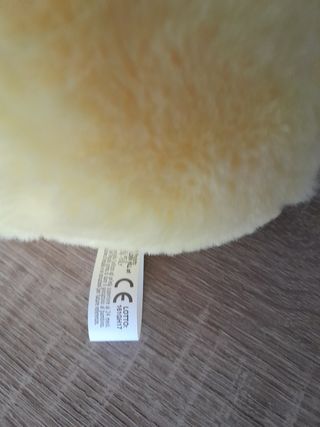 Peluche papero fiocco azzurro