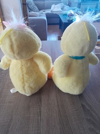 Peluche papero fiocco azzurro