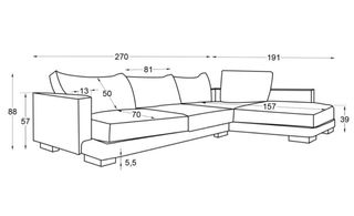 Sofa Chaise Longe Banak Luxor