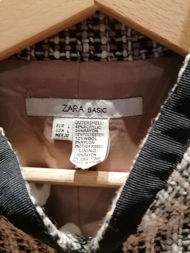 Americana corta de lana