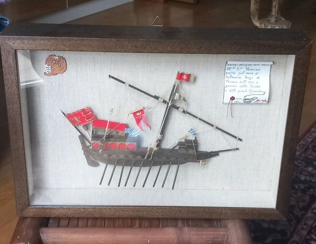 Teca con riproduzione Galea Veneziana