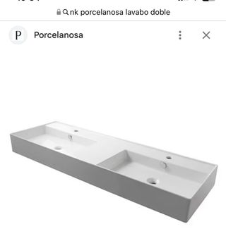 Pica Lavabo doble Porcelanosa NK