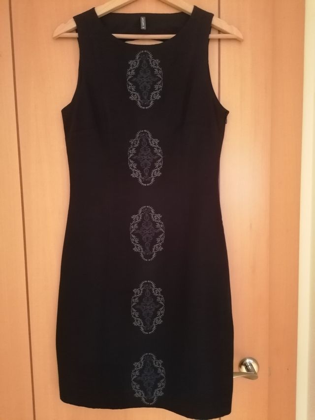 Vestido midi recto