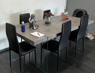 Mesa de Diseño comedor opcional 6 silla