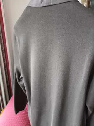 Chaqueta piel y punto