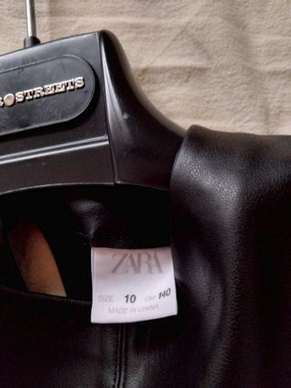 Vestito ecopelle bambina zara 10 anni