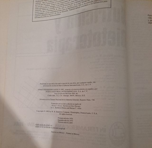 Libro Nutrición y Dietoterapia
