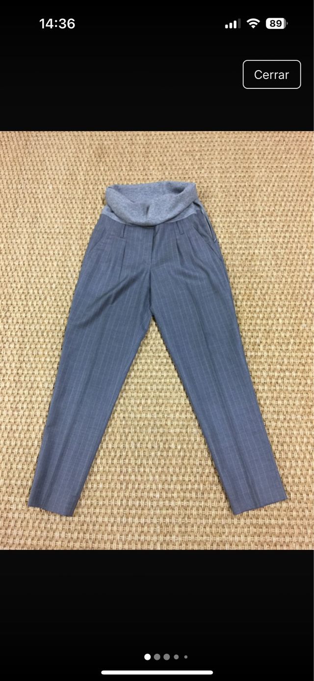 Pantalon italiano de tela y lana 