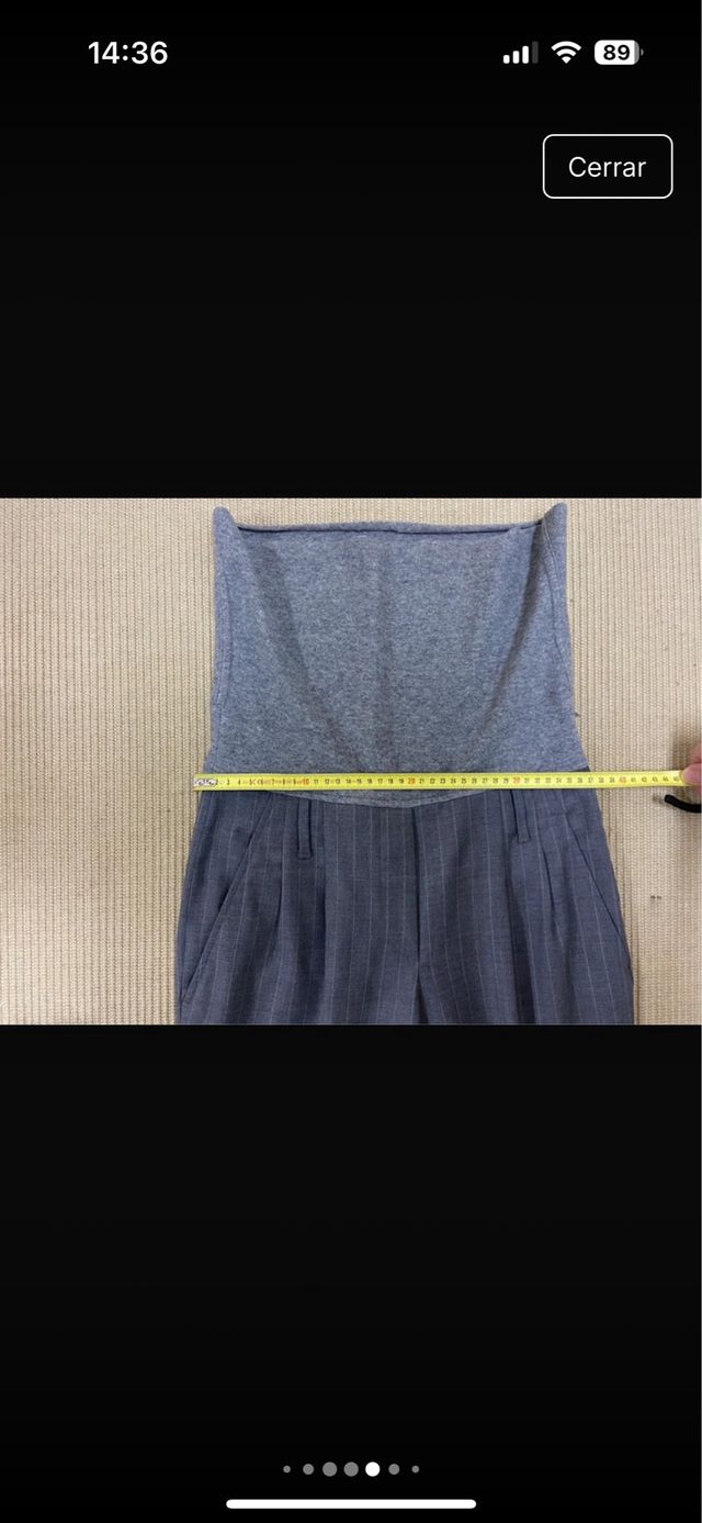 Pantalon italiano de tela y lana 