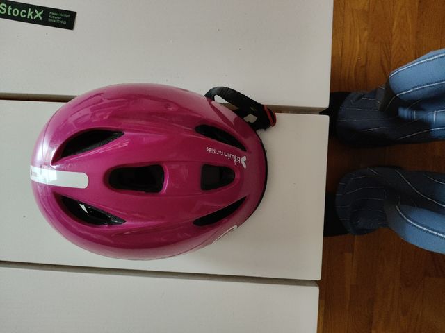 Casco decathlon niña rosa