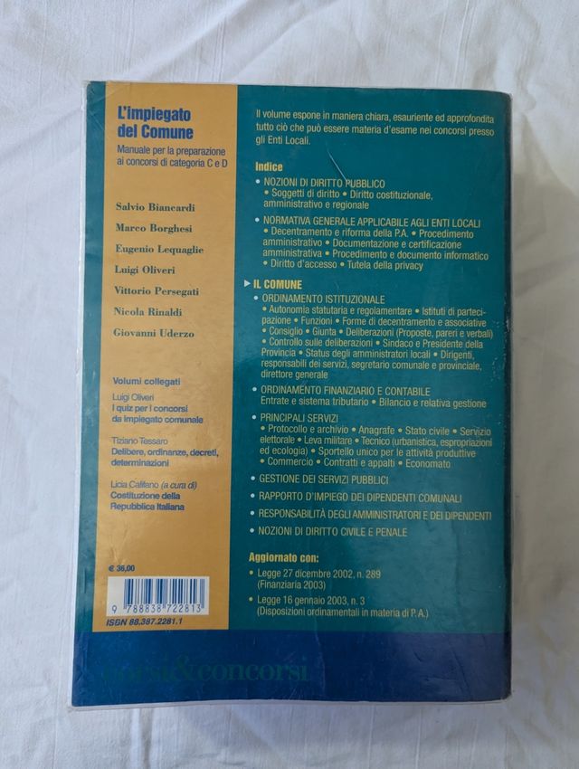 Manuale concorso per Enti Locali (Comune)