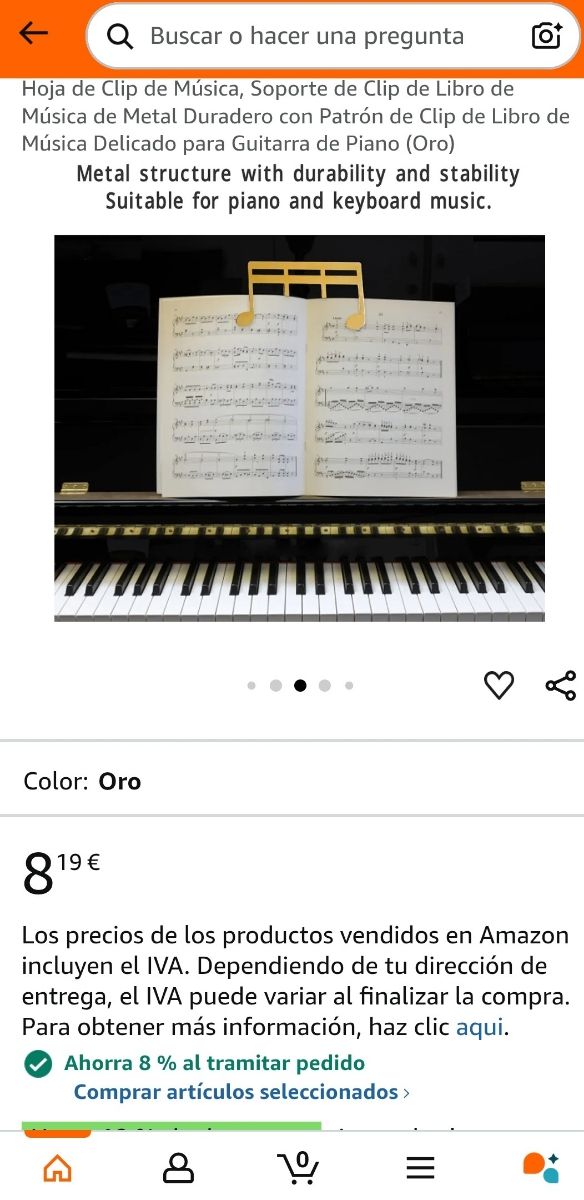 SOPORTE CLIP PARA PARTITURA