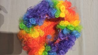Peluca payaso de colores