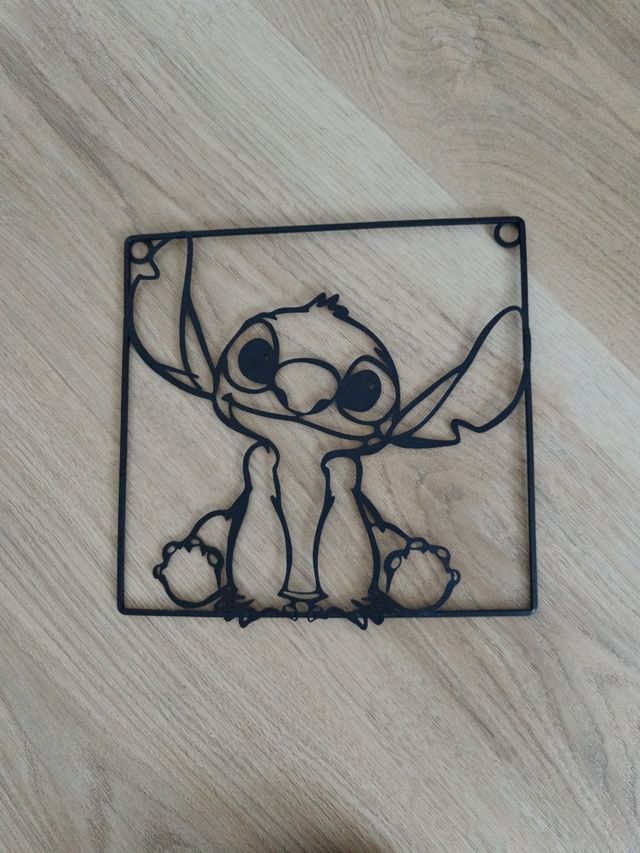 Decoración de pared de stitch y ángel