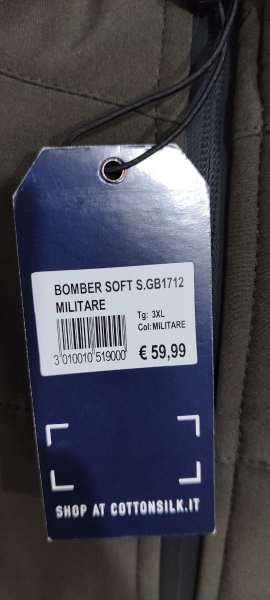 Giubbino uomo nuovo XXXL