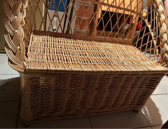 Sillón mimbre