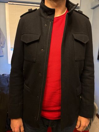 Trenca hombre azul marino de Zara