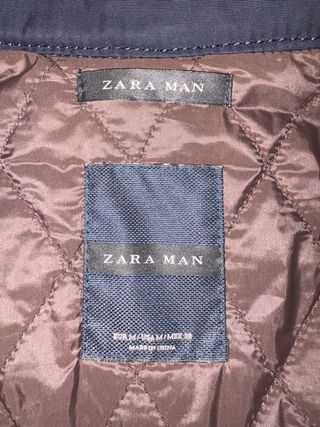 Trenca hombre azul marino de Zara