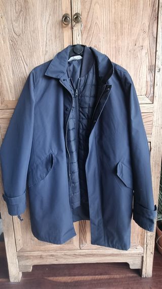 Abrigo parka desmontable Zara M