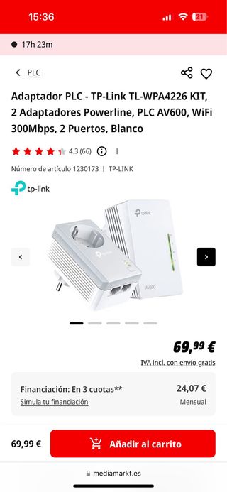 Adaptador PLC TP Link