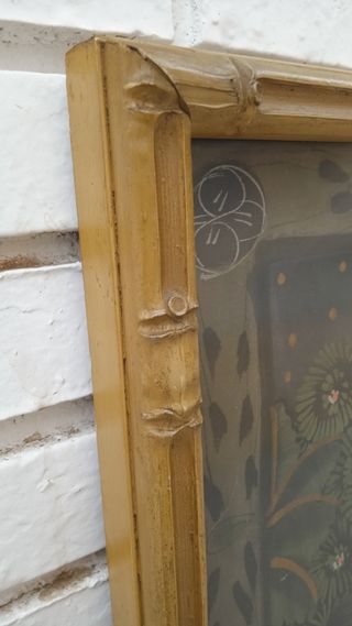 Cuadro tapiz seda India Palacio Angkor antiguedad