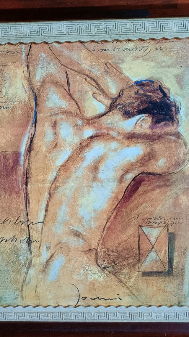 Pareja de cuadros desnudo masculino y femenino