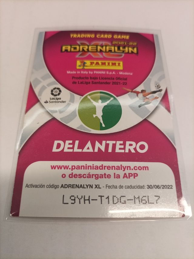 Cromo futbol Adrenalyn.