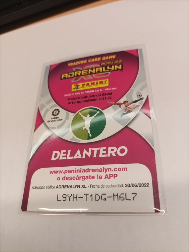 Cromo futbol Adrenalyn.