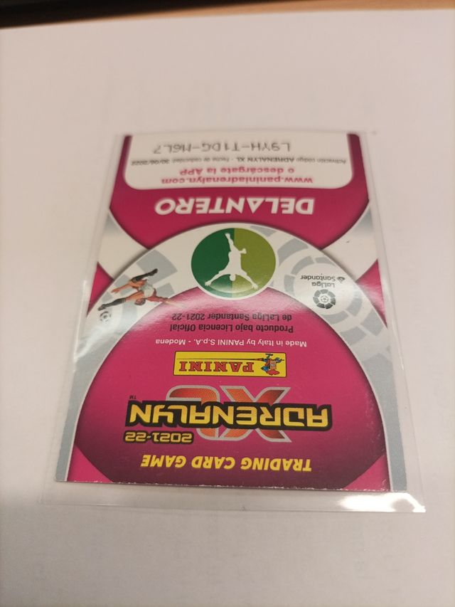 Cromo futbol Adrenalyn.