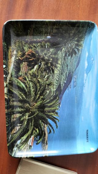 Lote bandejita y espejo viaje