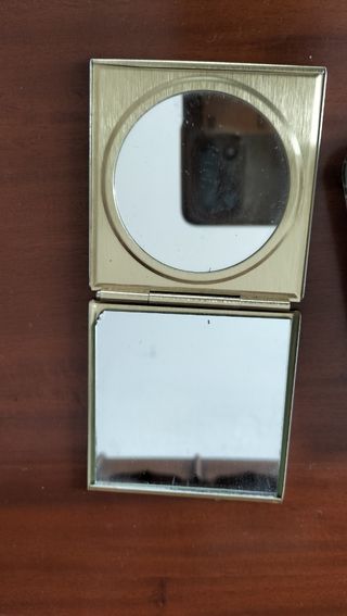 Lote bandejita y espejo viaje