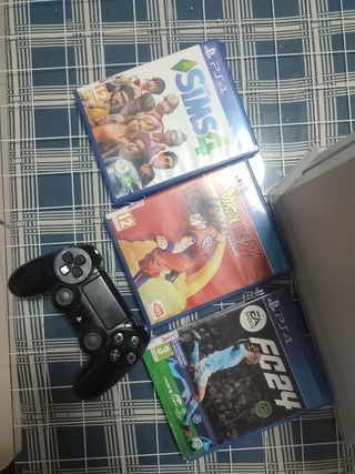 Ps4 ,mando ,cables y juegos