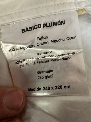 Nordico de plumas para cama de 135
