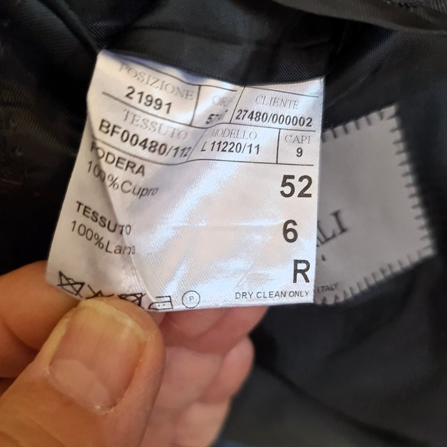 ✅CANALI® TRAJE DE LANA 100% GRIS COMO NUEVO T-52