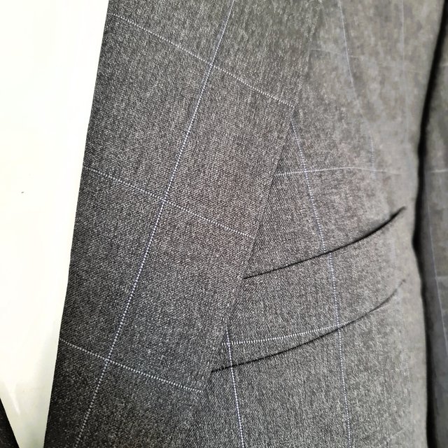 ✅CANALI® TRAJE DE LANA 100% GRIS COMO NUEVO T-52