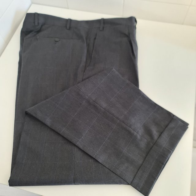 ✅CANALI® TRAJE DE LANA 100% GRIS COMO NUEVO T-52