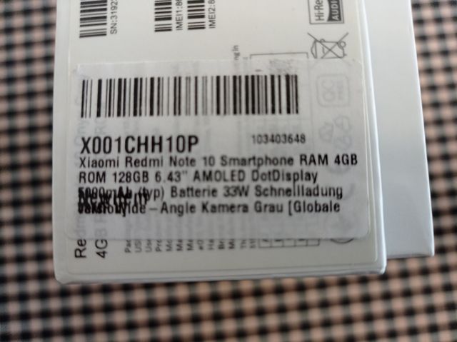 Redmi note 10 y Huawei P Smart 2019