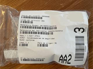 Condensador Seguridad R46KR415045M1K