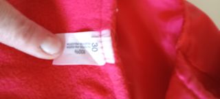 antipioggia rosso per cani taglia toy