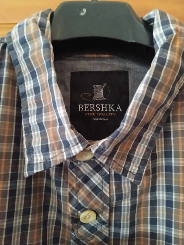 Camisa cuadros Bershka