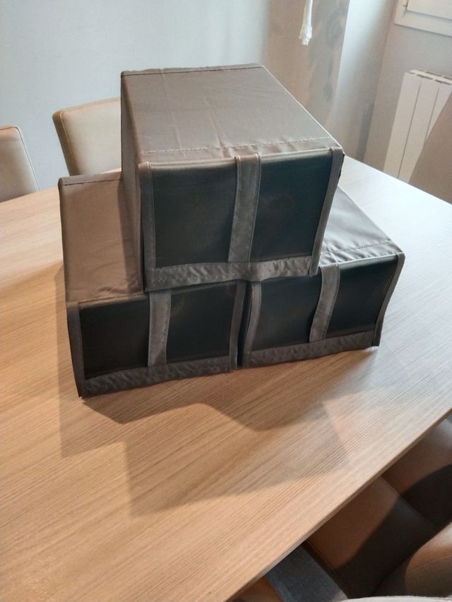 Lote de 3 cajas para zapatos