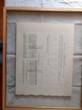 Certificato azionario RAS 1947