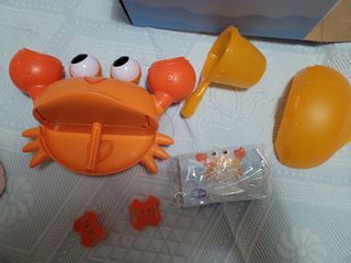 Cangrejo para hacer burbujas en bañera