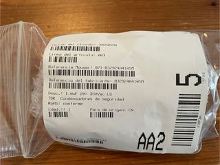 Condensador seguridad B32924A4105M